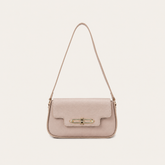 Minimalist Pebbled Leather Flap Bag