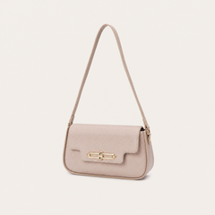 Minimalist Pebbled Leather Flap Bag