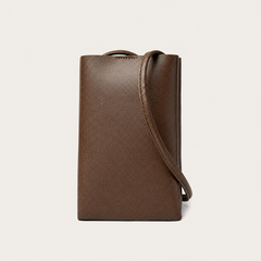 Minimalist Leather Crossbody Phone Pouch Bag